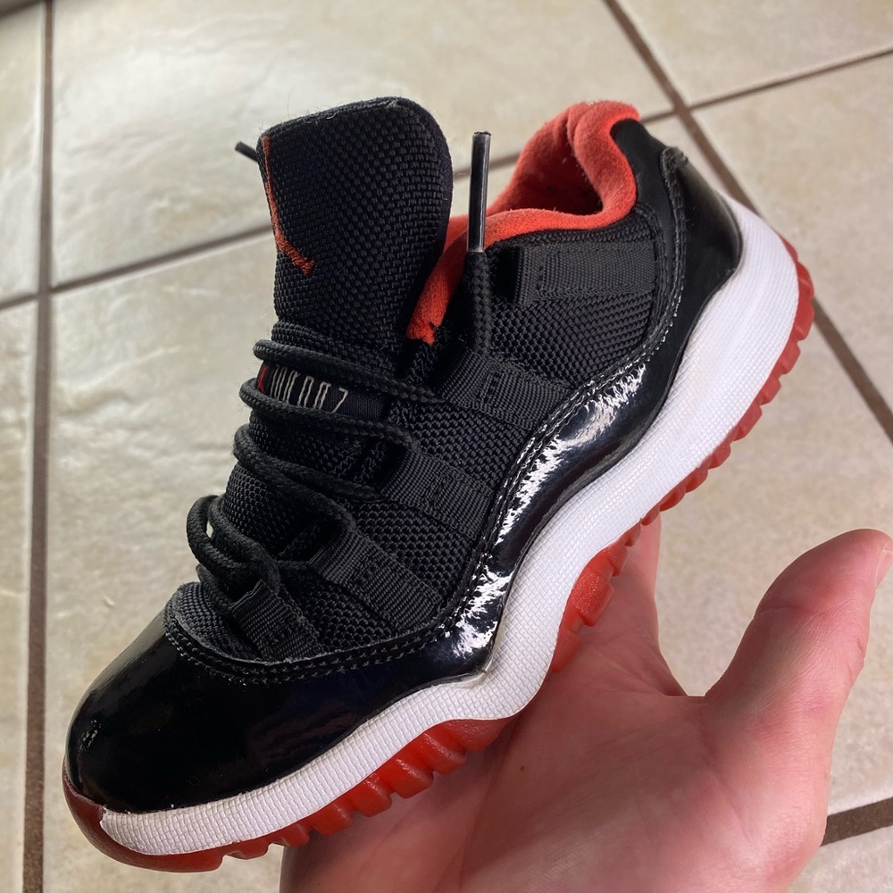 Kids Jordan 11 Retro Low BP Bred 12c toddler - Picture 3 of 8